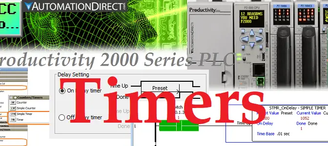 Productivity 2000 PLC Ladder Logic Timers