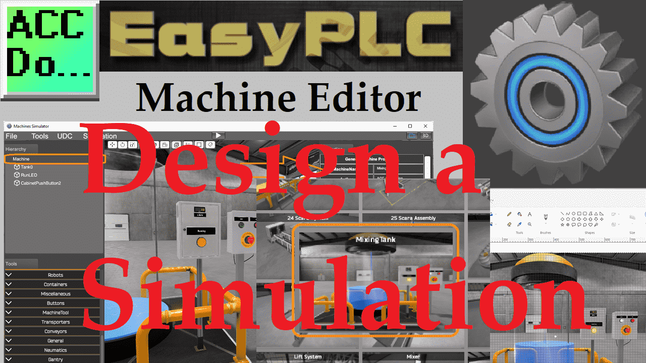 EasyPLC Machine Editor - Design a Simulation
