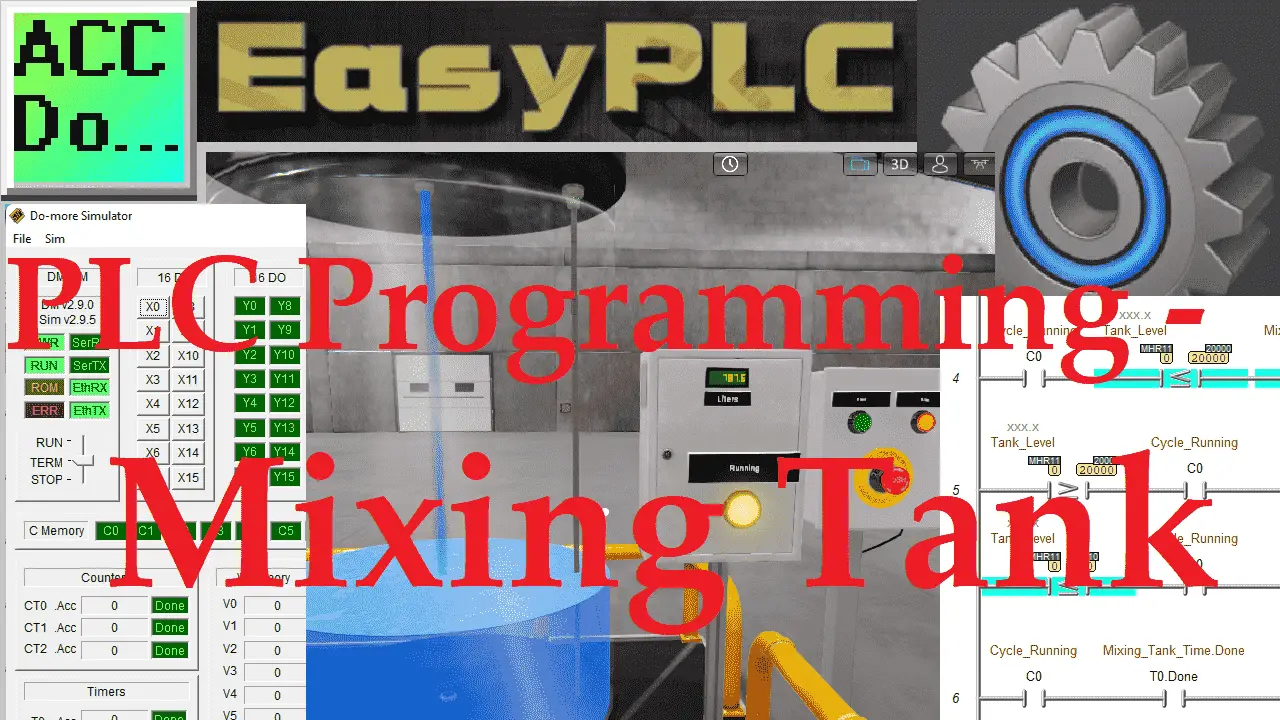 PLC Programming - Mixing Tank