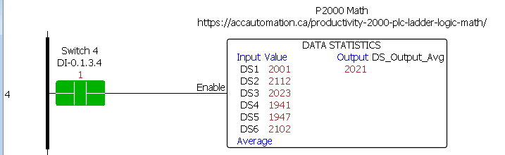 Ladder Logic P2000 Sample Program