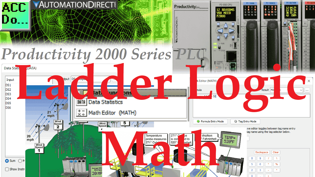 Productivity 2000 PLC Ladder Logic Math