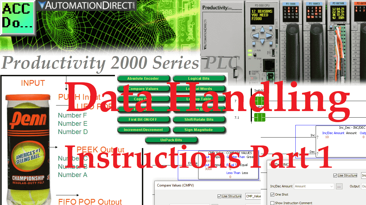 Productivity 2000 PLC Data Handling Instructions Part 1