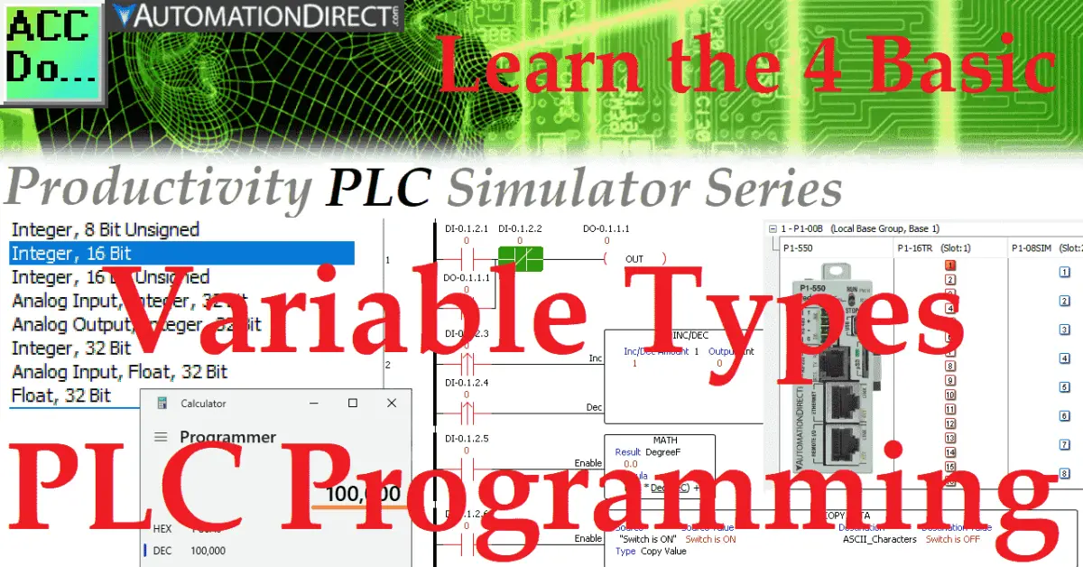 Learn the 4 Basic Variable Types in PLC Programming