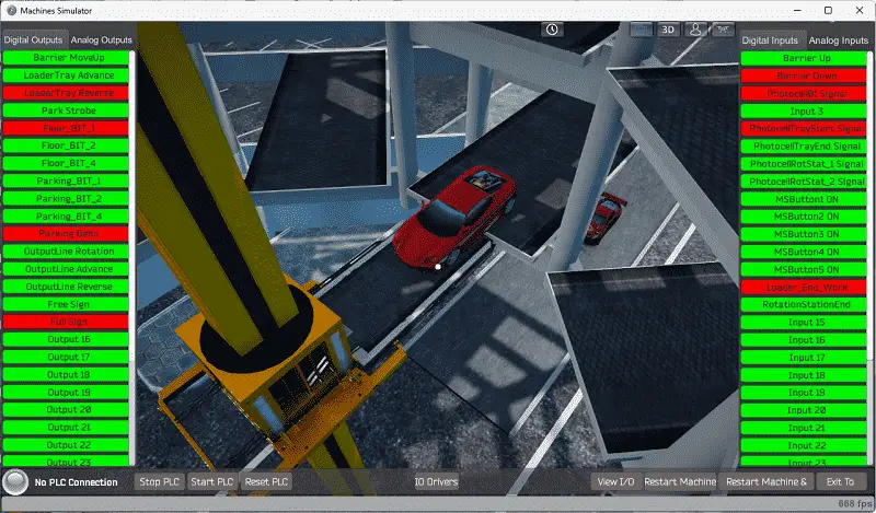 Parking Cars Simulator PLC Programming Part 1