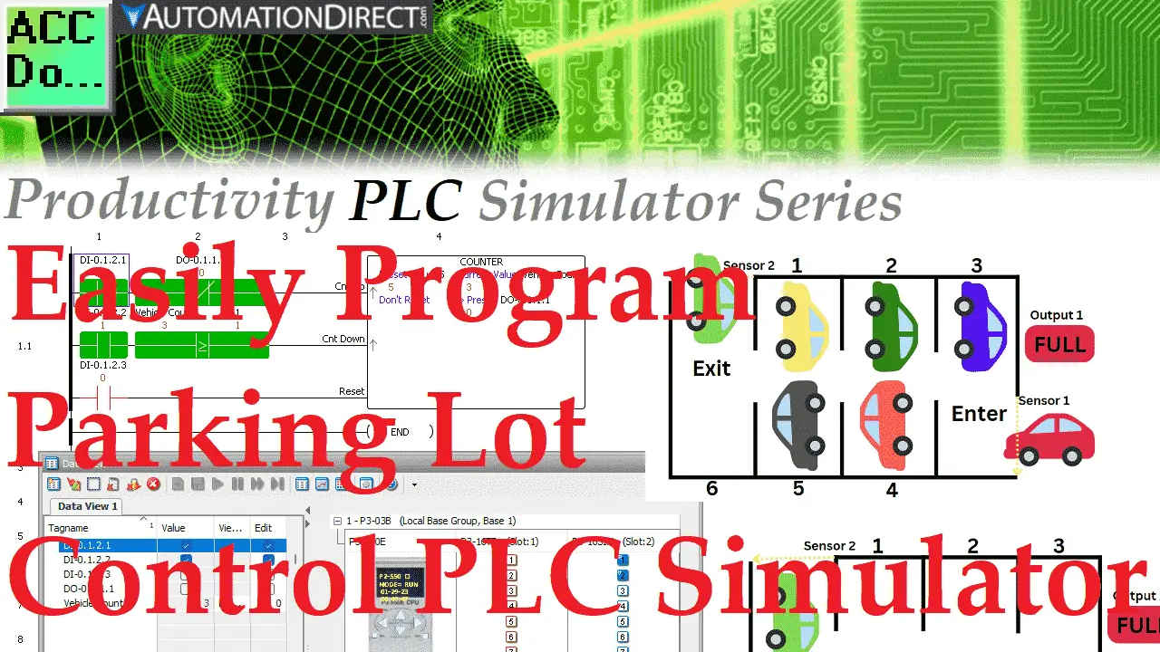 Easily Program Parking Lot Control with PLC Simulator
