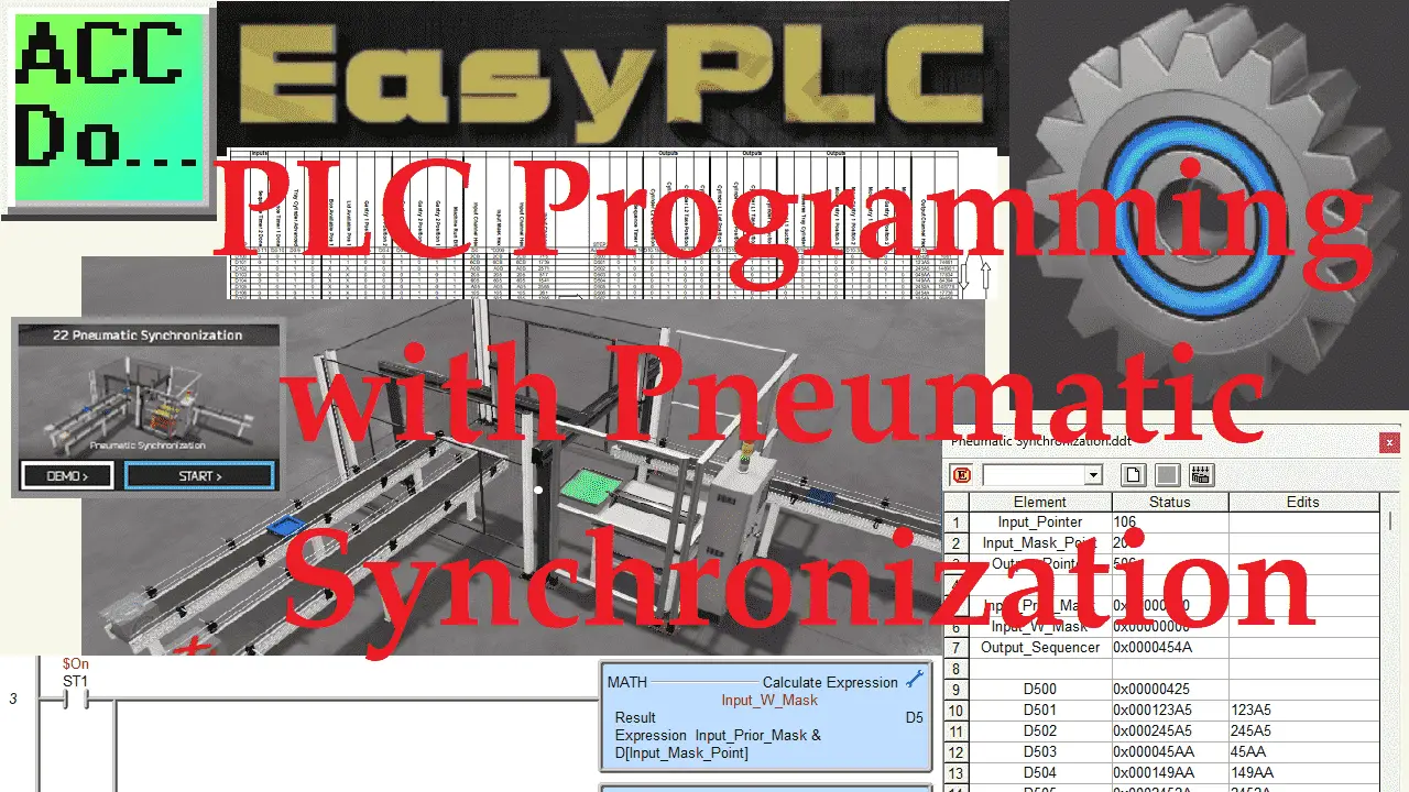 PLC Programming with Pneumatic Synchronization