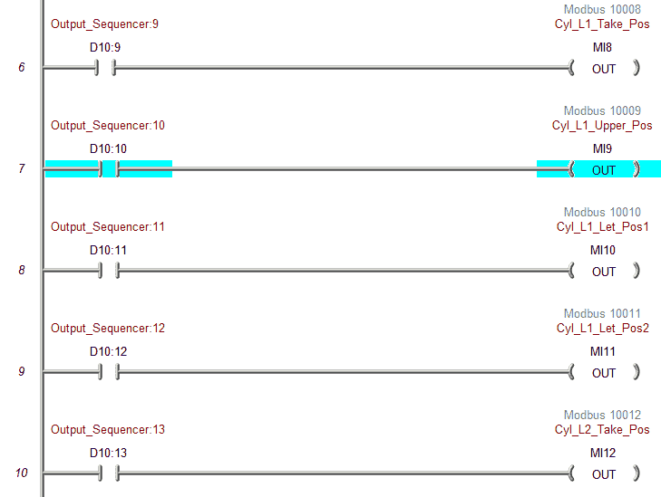 Ladder Logic Program Sequencer