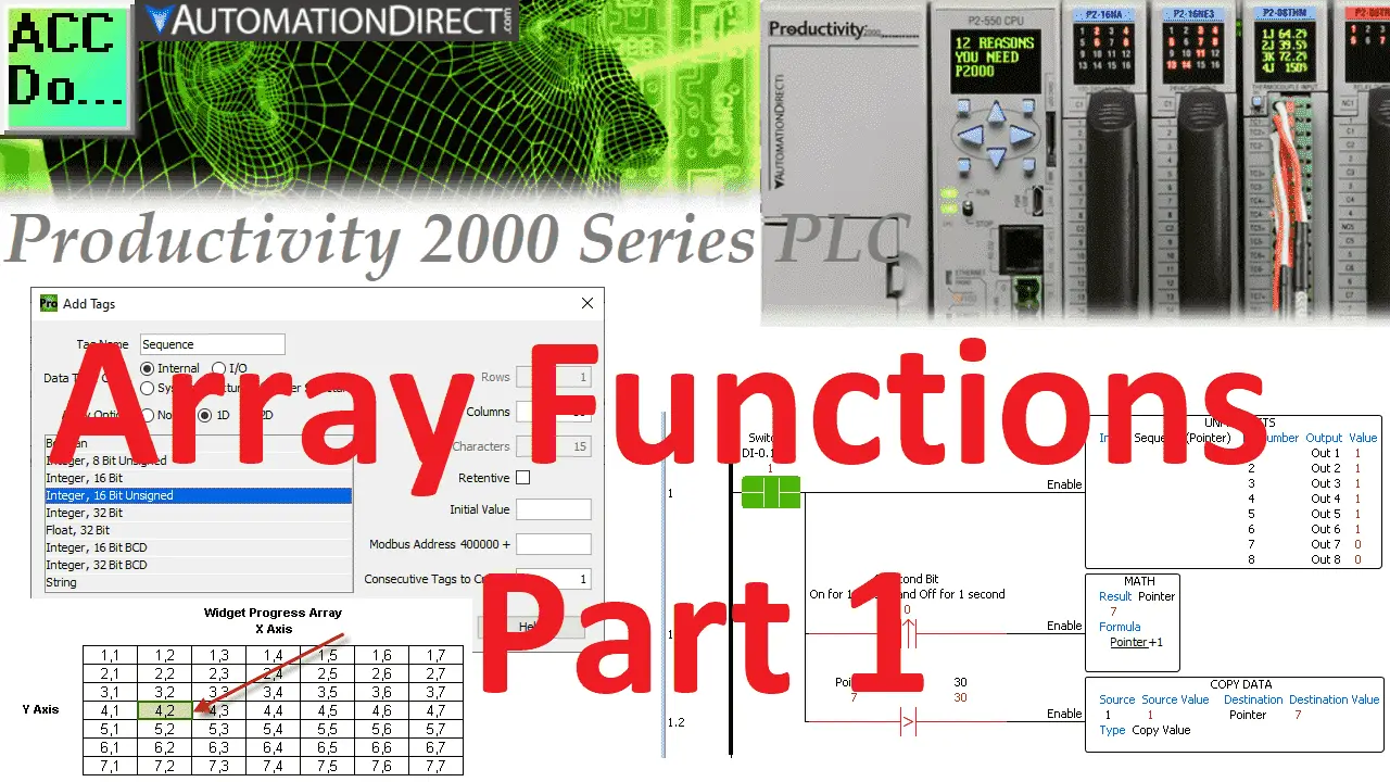 Productivity 2000 PLC Array Functions Part 1