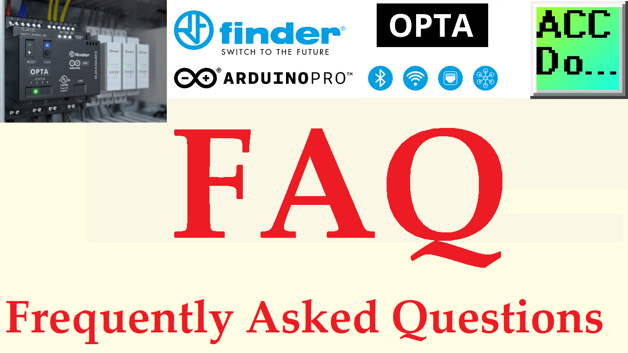Arduino Opta FAQ frequently asked questions
