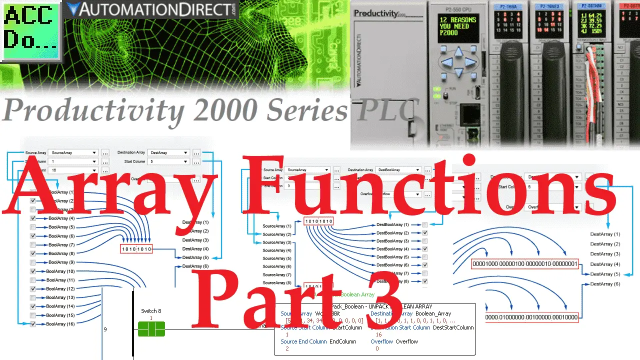 Productivity 2000 PLC Array Functions Part 3