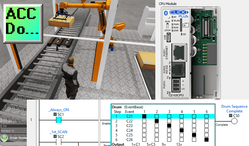 PLC Program Sequence for Efficient Robot Loading Operations