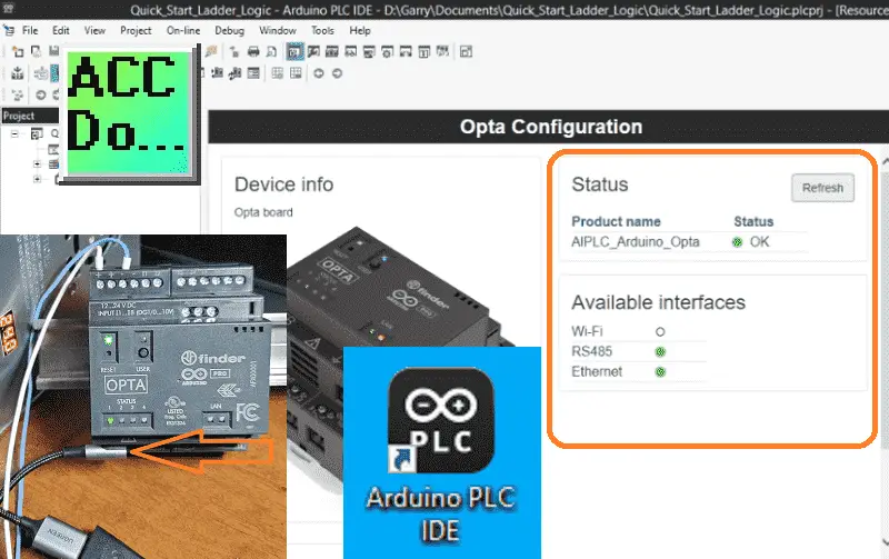 Easy Steps to Establish Communication between Arduino Opta IoT PLC
