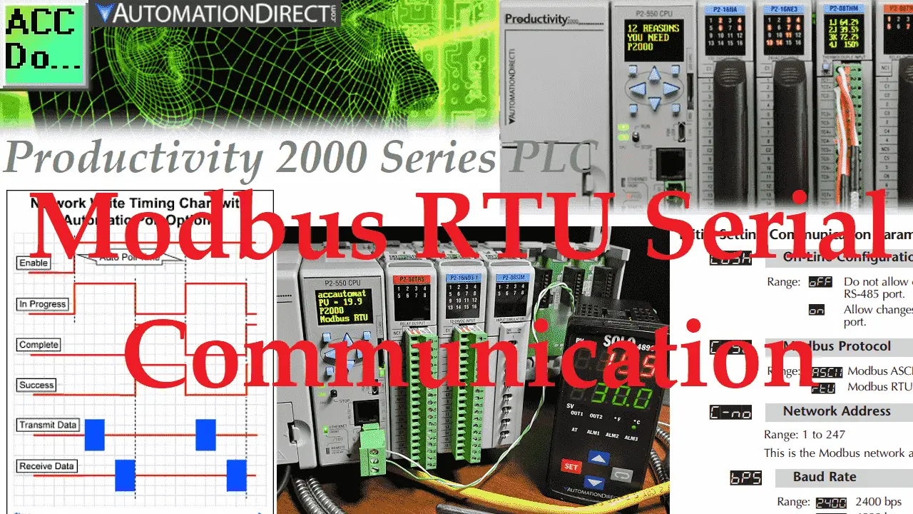 Productivity 2000 Series PLC Modbus RTU Serial Communication