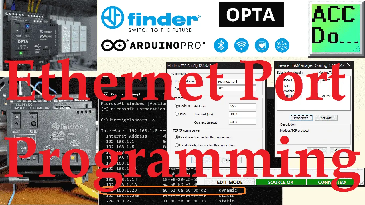 Programming the Arduino OPTA PLC - Ethernet Port