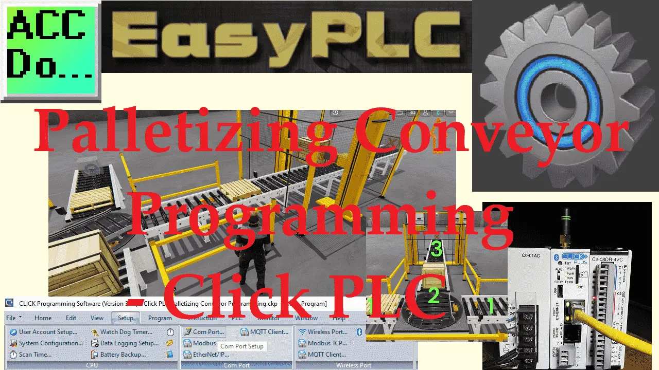 Palletizing Conveyor Programming - Click PLC