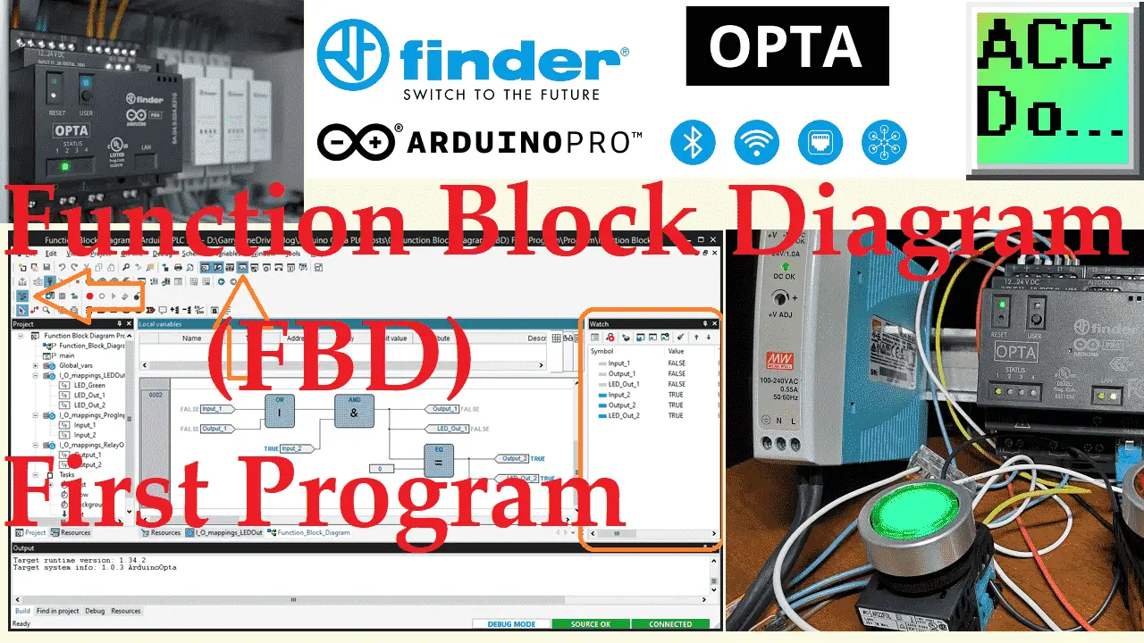 Arduino OPTA PLC - Function Block Diagram (FBD)