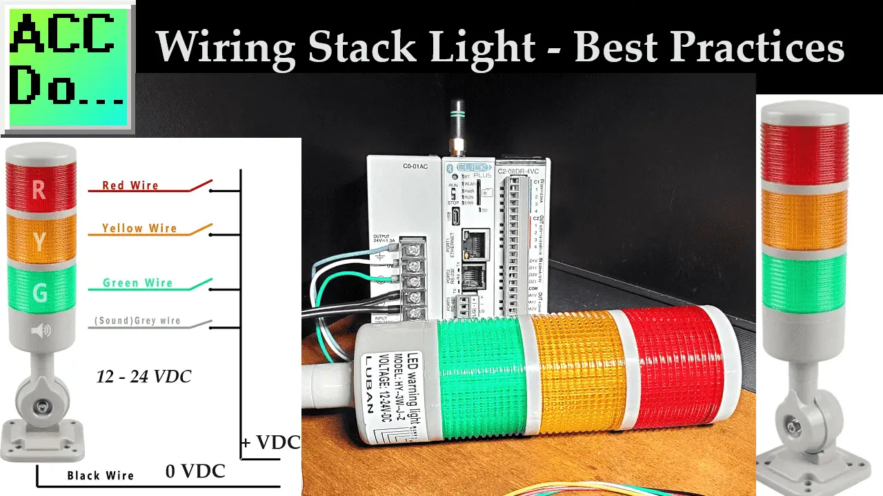 Wiring a Stack Light to a PLC: Best Practices