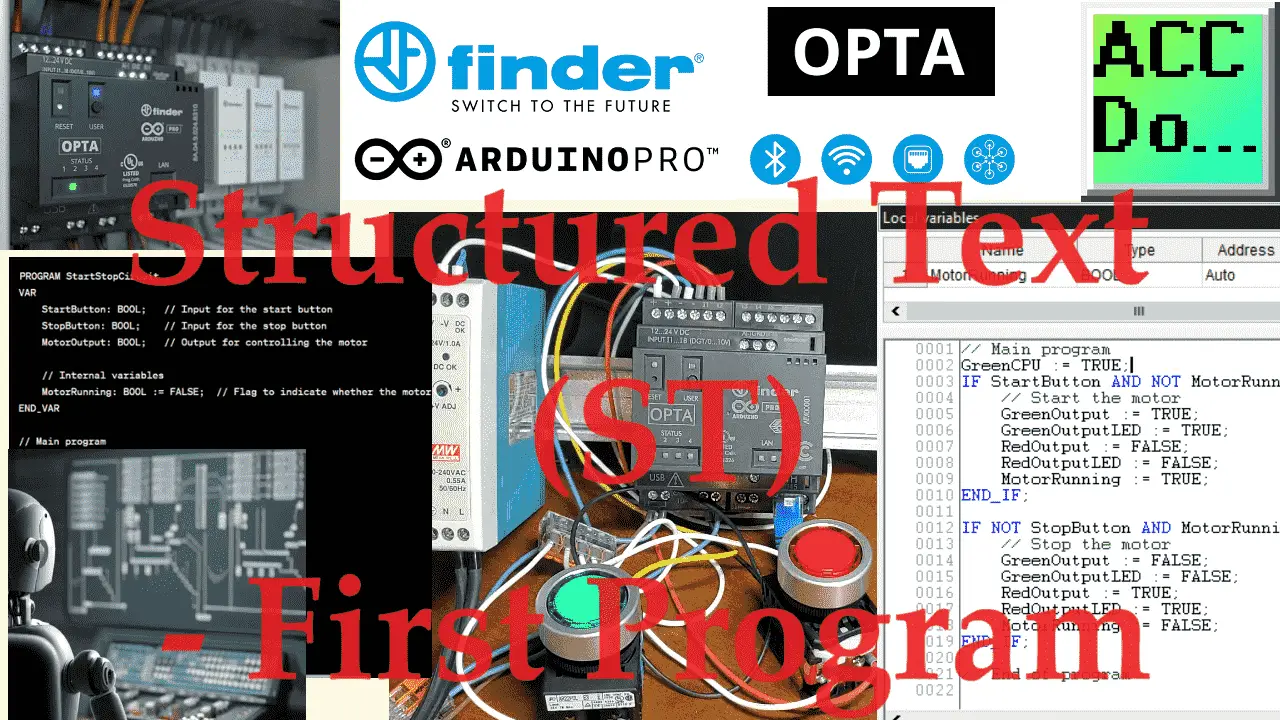 Arduino OPTA PLC - Structured Text (ST)