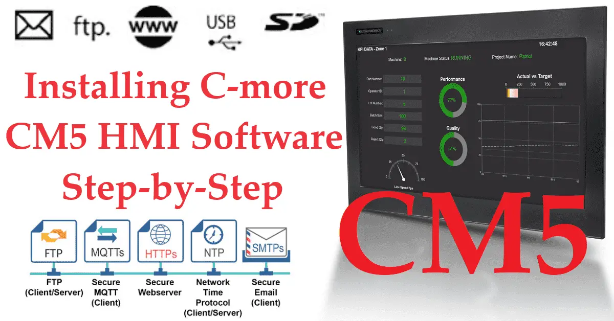 Installing C-more CM5 HMI Software Step by Step