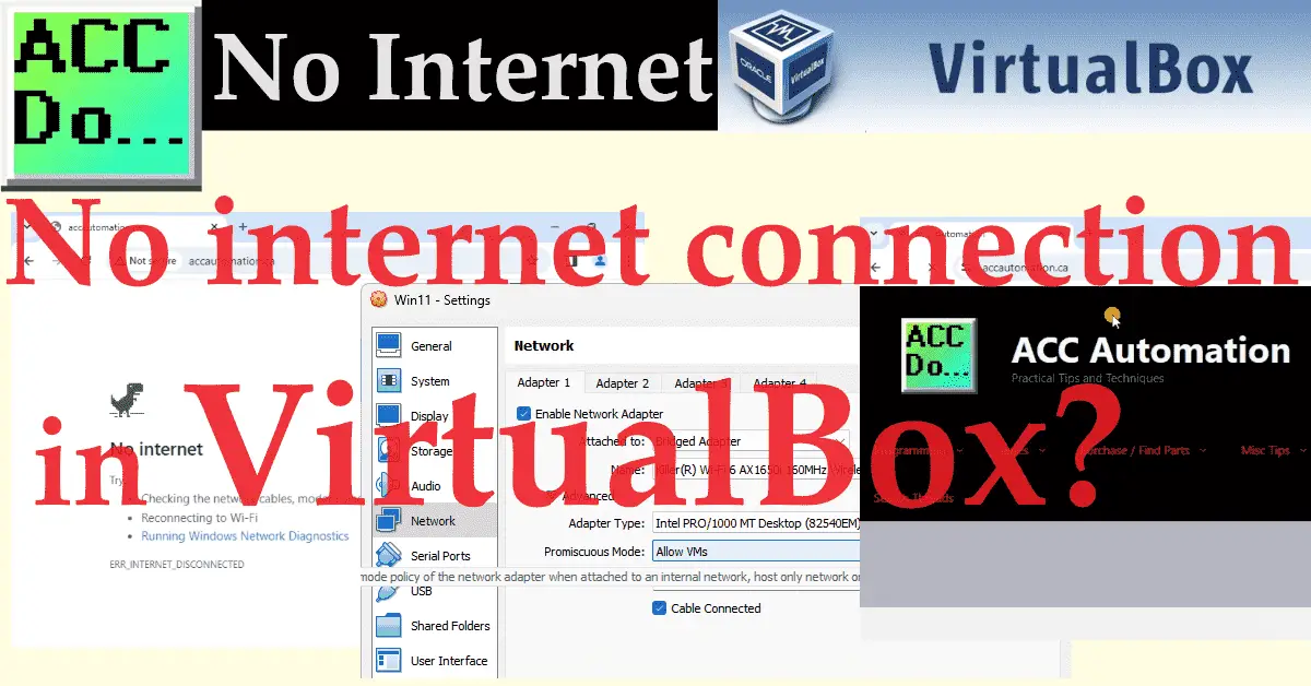 No internet connection in Virtualbox