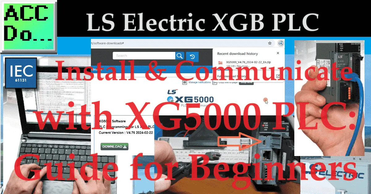 Install & Com w/ XG5000 PLC: Guide for Beginners