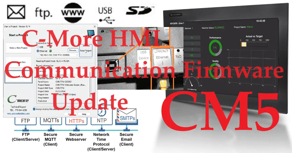 C-More CM5 HMI Communication Firmware Update