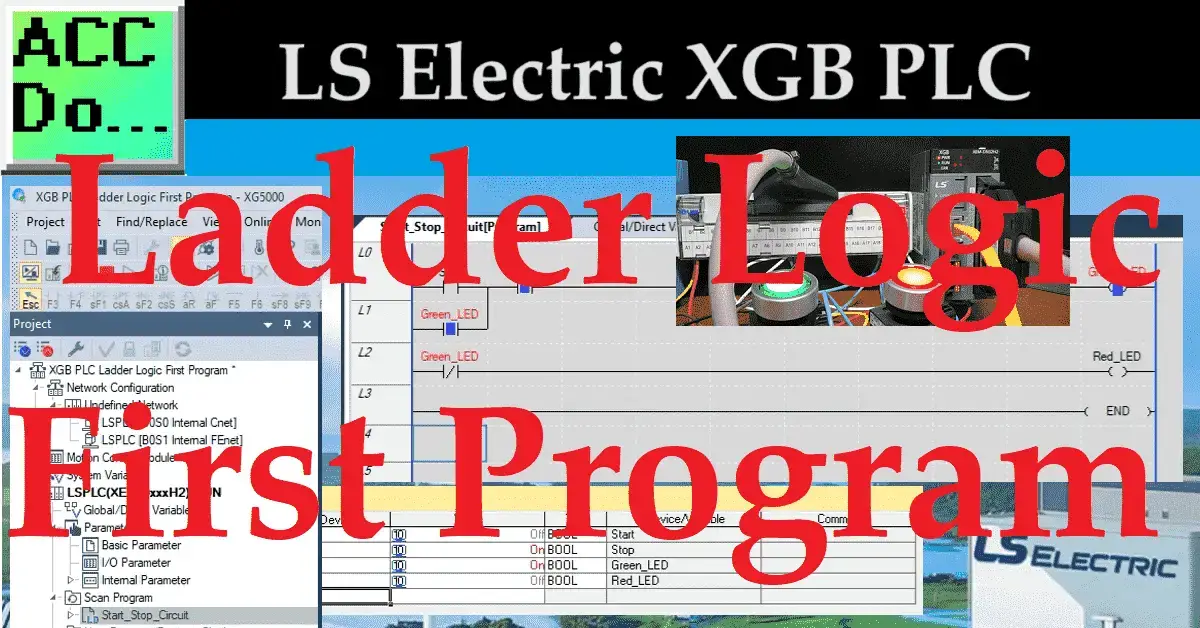 XGB PLC Ladder Logic First Program