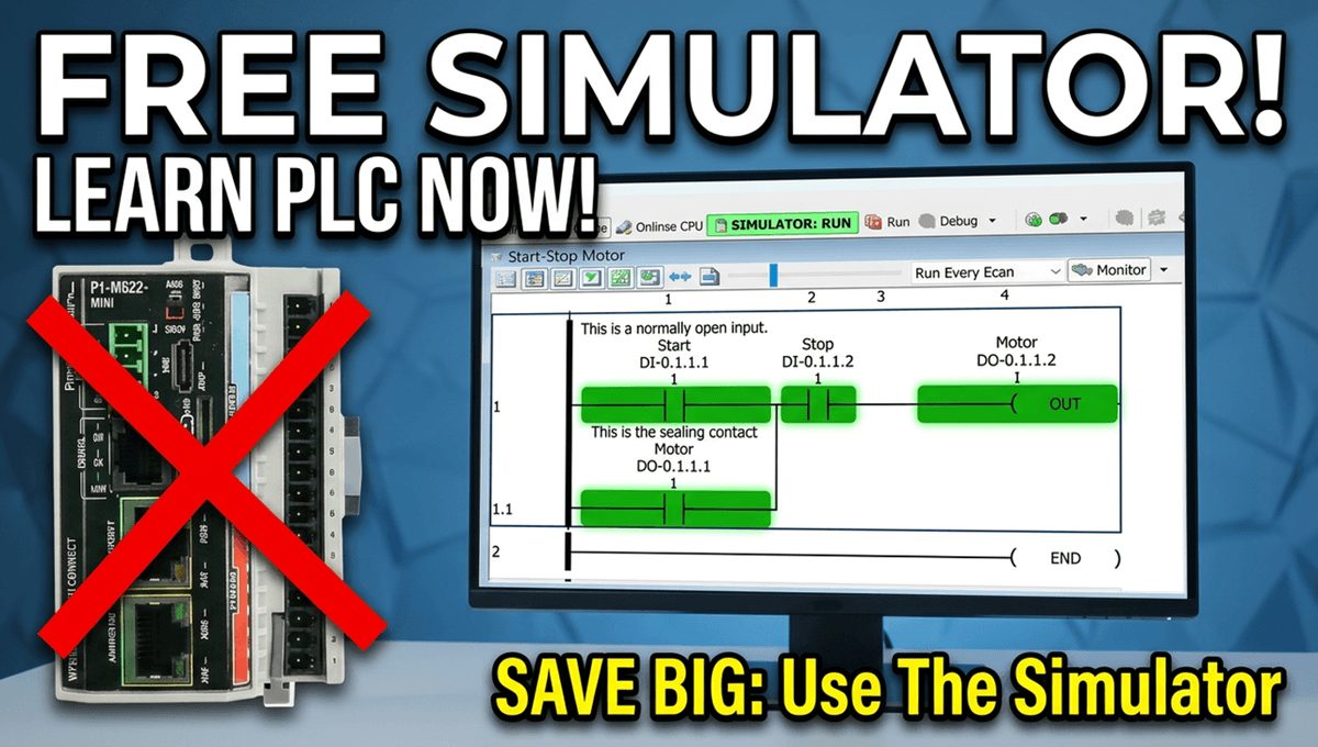 P1-M622-16DR Mini PLC: Your Simulator Adventure Starts Now!