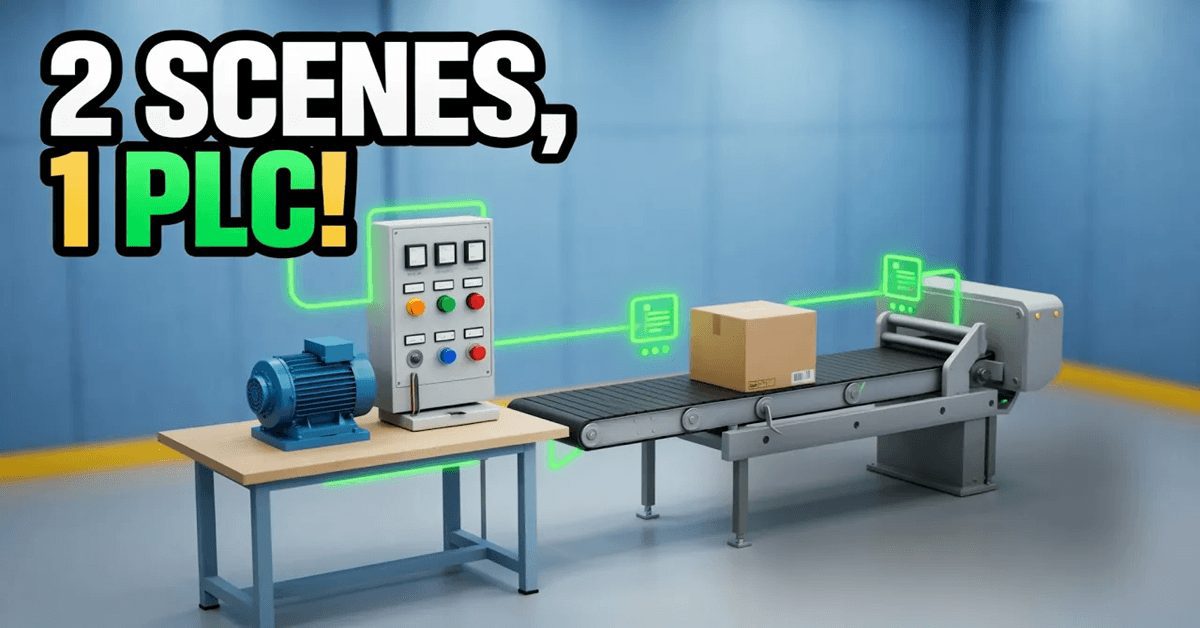 Run Two 3D Machines at Once — Multi-Scene PLC Simulator